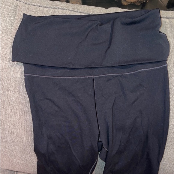 aerie Black Flare Foldover Leggings - Picture 3 of 4